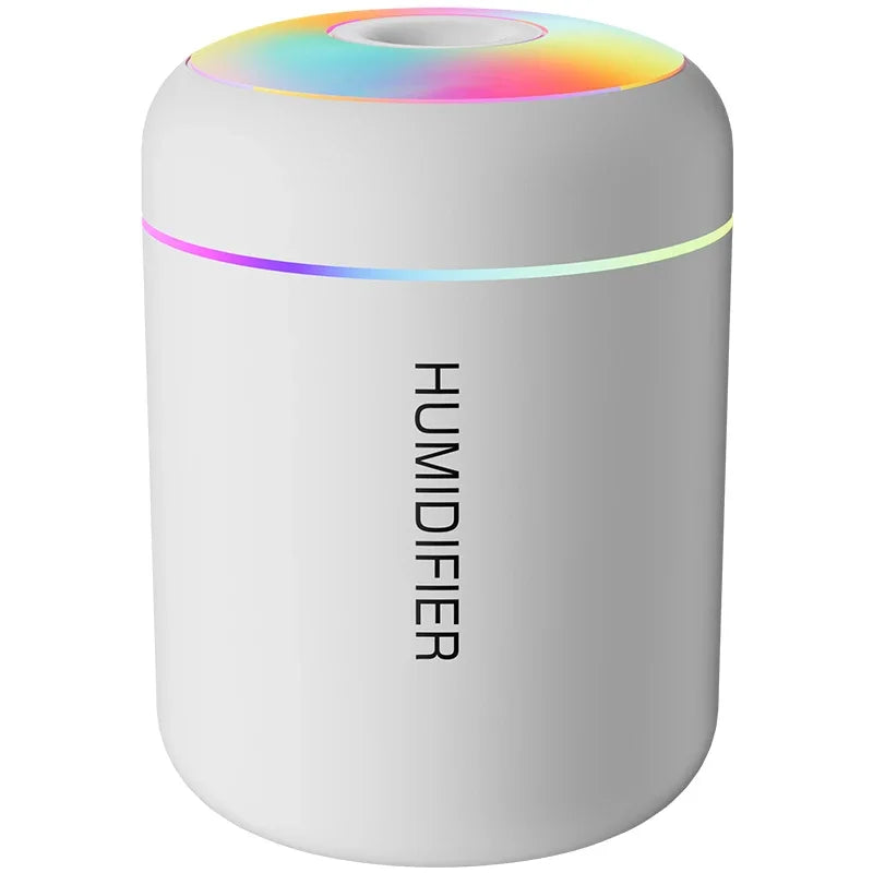 180ML Luxe Mini Aroma Diffuser – USB Ultrasonic Humidifier with Ambient LED for Car, Home & Bedroom Wellness