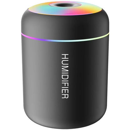 180ML Luxe Mini Aroma Diffuser – USB Ultrasonic Humidifier with Ambient LED for Car, Home & Bedroom Wellness