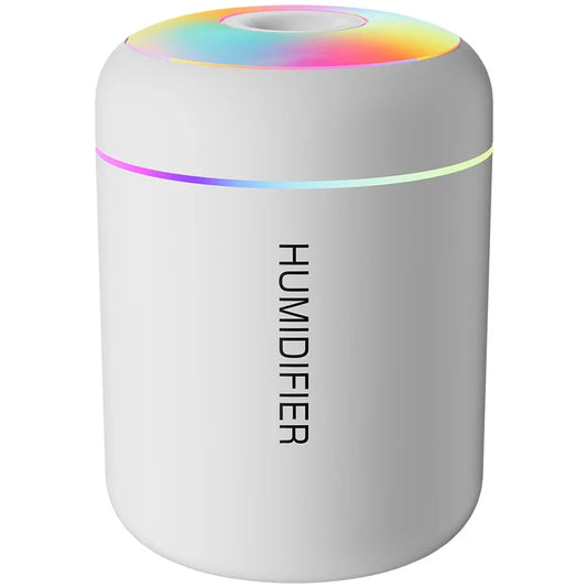 180ML Luxe Mini Aroma Diffuser – USB Ultrasonic Humidifier with Ambient LED for Car, Home & Bedroom Wellness